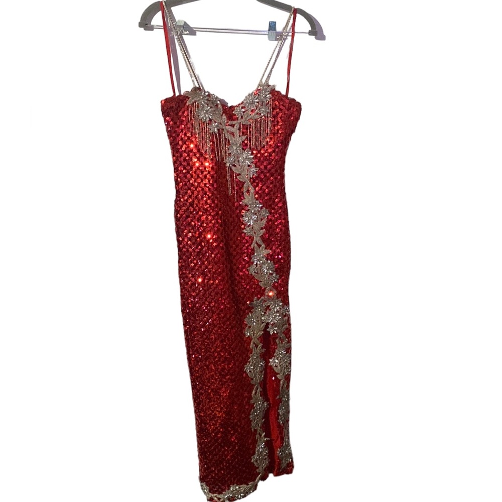 Vintage 1980’s sequin prom dress